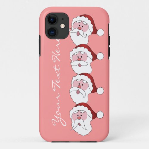 Santas Mustaches custom color iPhone case