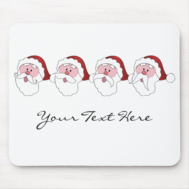 Santa's Mustaches custom mousepad (Front)
