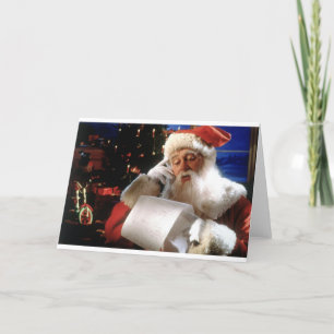 Santas Naughty and Nice List Holiday Card
