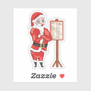 Santa's Naughty and Nice List Sticker
