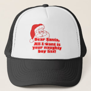 Santa's Naughty Boy List Trucker Hat