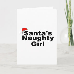 Santas Naughty Girl Holiday Card