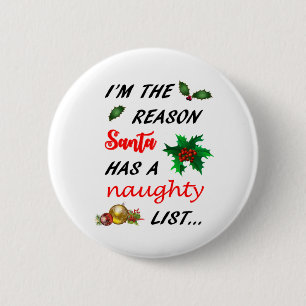 Santa's Naughty List Button