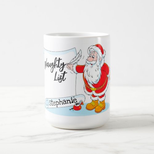 Santas Naughty List  Coffee Mug