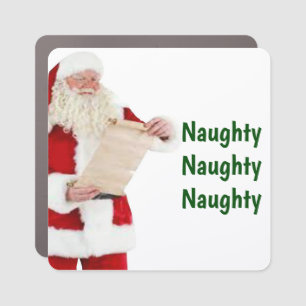 Santa's Naughty List Magnet