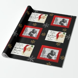 Santa's Naughty List w/Photo & Name Wrapping Paper