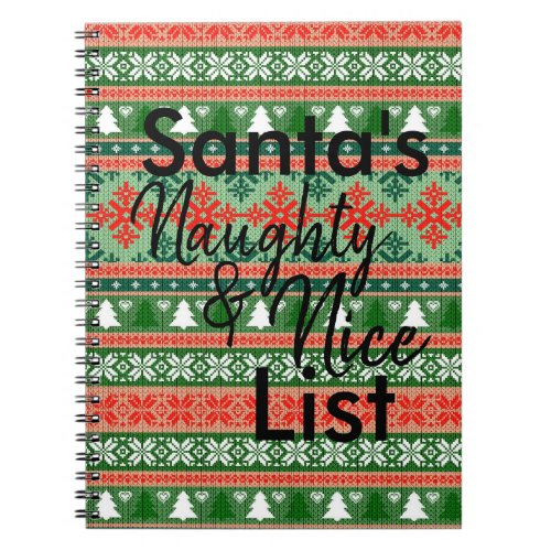 Santas Naughty  Nice Journal