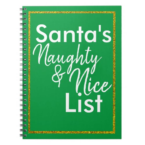 Santas Naughty  Nice Journal