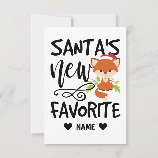 Santa's New Favorite Card (Front)
