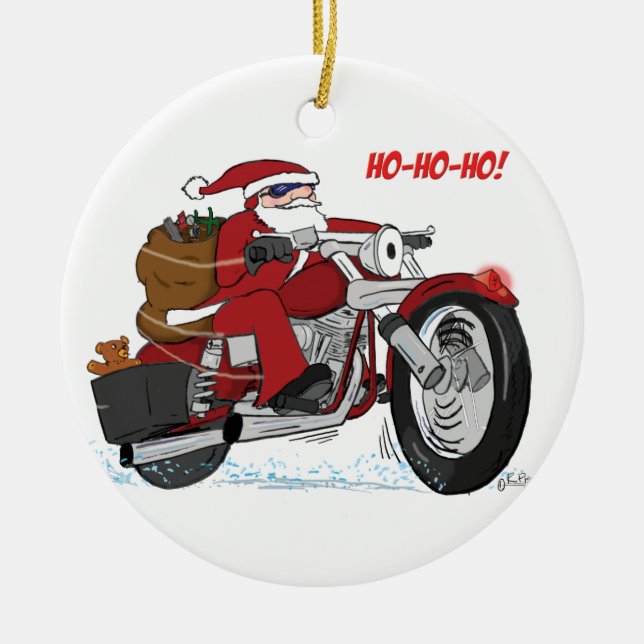 Santa's New Sled Ornament (Front)