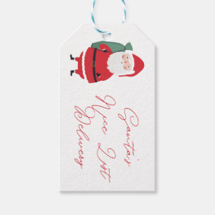 Santa's Nice List Delivery Santa Christmas Gift Tags