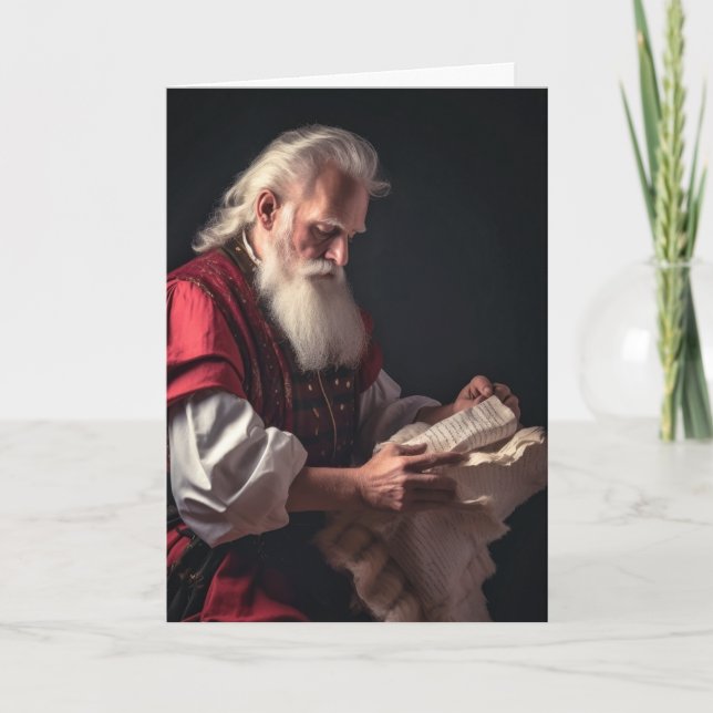 Santa's Nice List Holiday Card (Front)