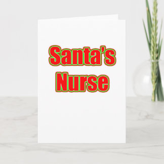 Santa's Nurse Holiday Card