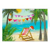 Santa's on Vacation - Beach Christmas 4 x 5 (Front Horizontal)