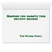 Santa's on Vacation - Beach Christmas 4 x 5 (Inside Horizontal (Bottom))