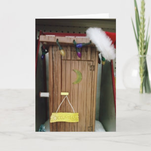 "SANTA'S OUT HOUSE" HOLIDAY CARD