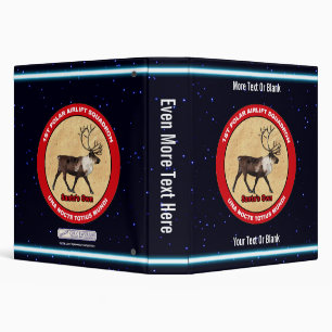 Santa's Own - 1st Polar Airlift Squadron 3 Ring Binder