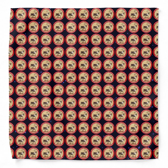 Santa's Own - 1st Polar Airlift Squadron Bandana (Front)