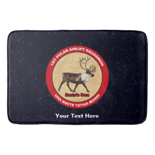 Santa's Own - 1st Polar Airlift Squadron Bath Mat