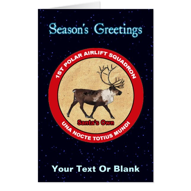 Santa's Own - 1st Polar Airlift Squadron Card (Front)