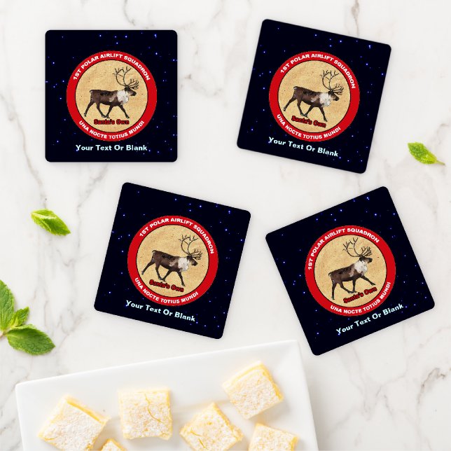 Santa's Own - 1st Polar Airlift Squadron Coaster Set (In Situ)