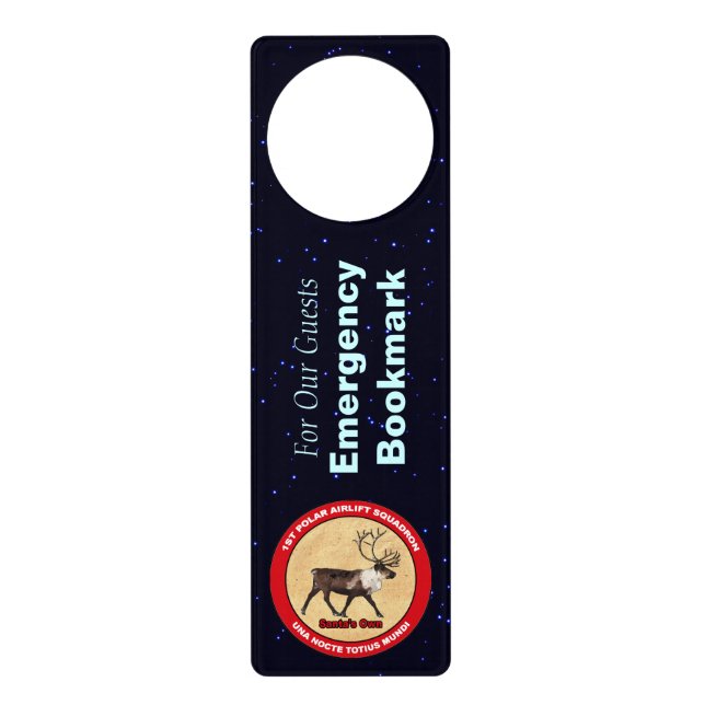 Santa's Own - 1st Polar Airlift Squadron Door Hanger (Front)