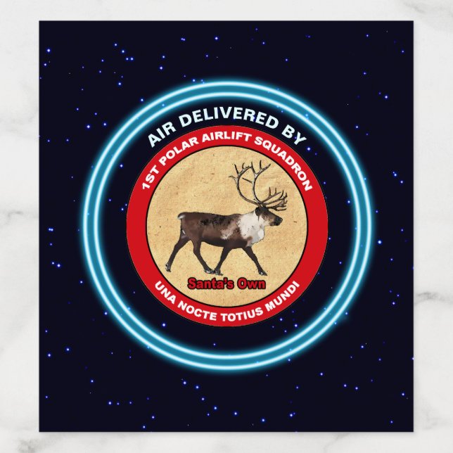 Santa's Own - 1st Polar Airlift Squadron Envelope Liner (Design)