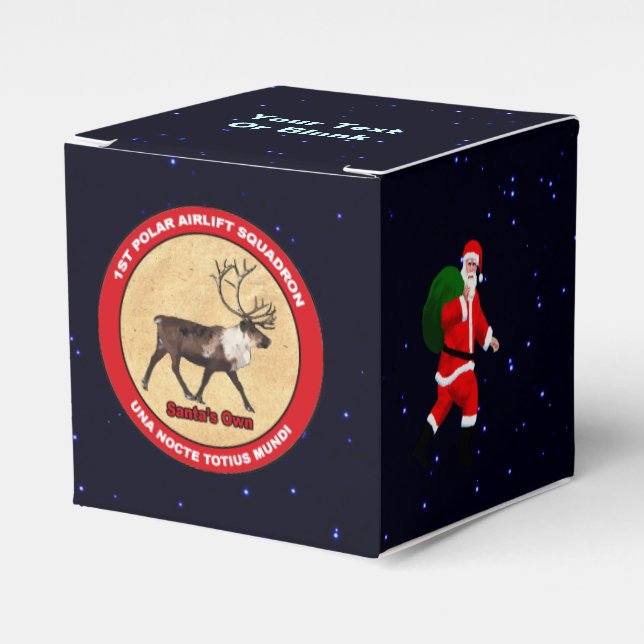 Santa's Own - 1st Polar Airlift Squadron Favor Boxes (Front Side)