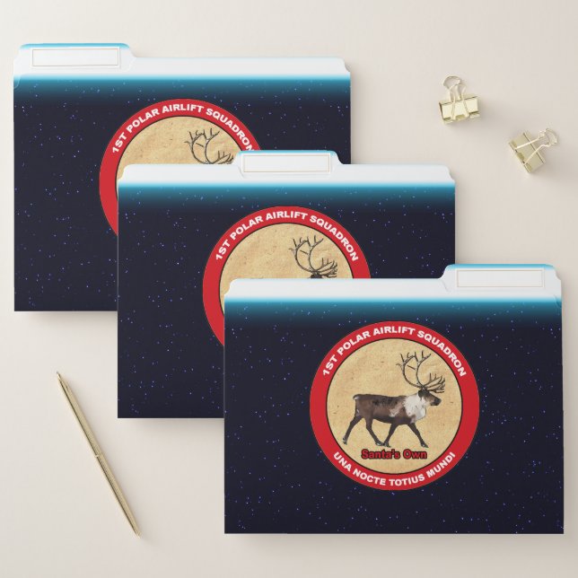 Santa's Own - 1st Polar Airlift Squadron File Folder (Set)