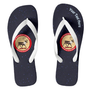 Santa's Own - 1st Polar Airlift Squadron Flip Flops