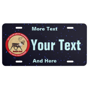 Santa's Own - 1st Polar Airlift Squadron License Plate