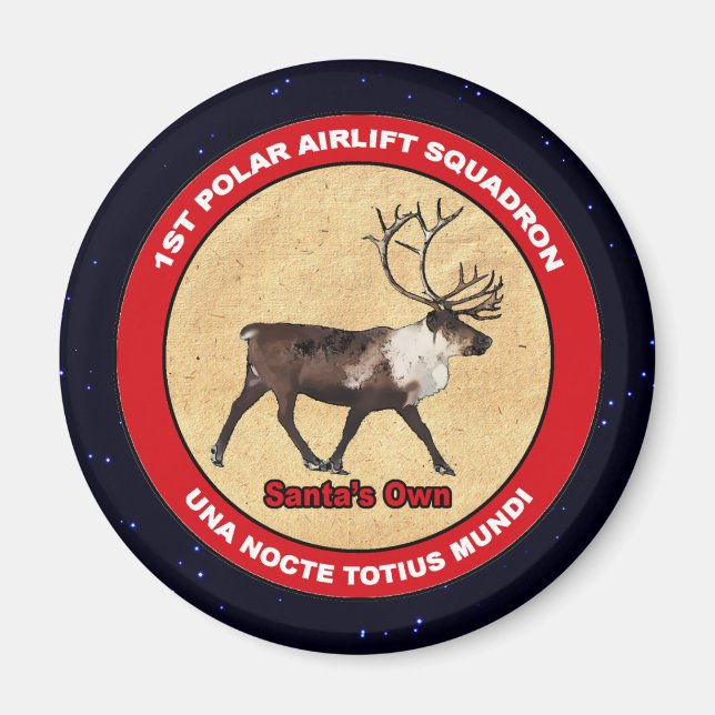 Santa's Own - 1st Polar Airlift Squadron Magnet (Front)