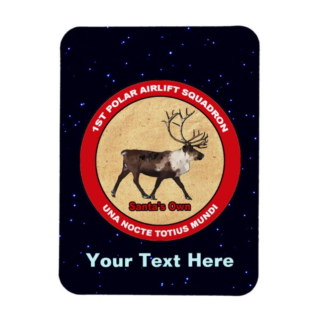 Santa's Own - 1st Polar Airlift Squadron Magnet (Vertical)