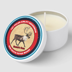 Santa's Own - 1st Polar Airlift Squadron Mini Candle Favors