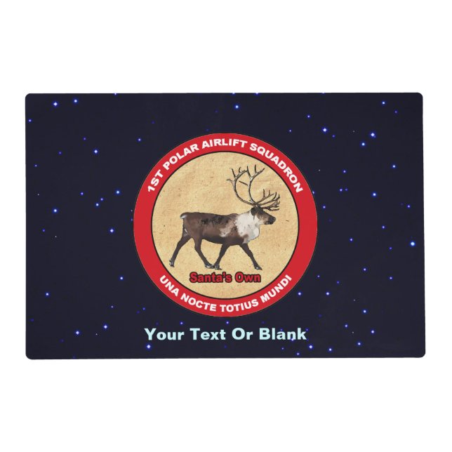 Santa's Own - 1st Polar Airlift Squadron Placemat (Front)