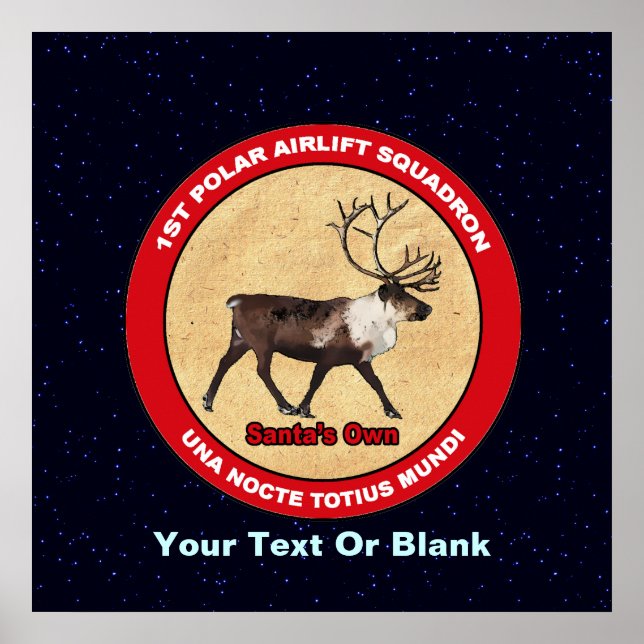 Santa's Own - 1st Polar Airlift Squadron Poster (Front)