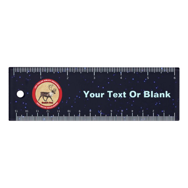 Santa's Own - 1st Polar Airlift Squadron Ruler (Front)