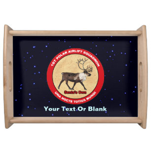 Santa's Own - 1st Polar Airlift Squadron Serving Tray
