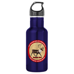 Santa's Own - 1st Polar Airlift Squadron Stainless Steel Water Bottle