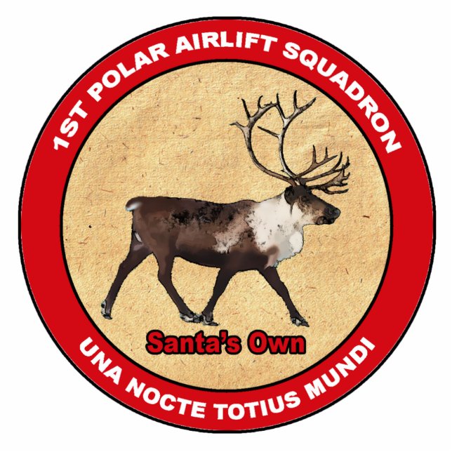 Santa's Own - 1st Polar Airlift Squadron Statuette (Front)