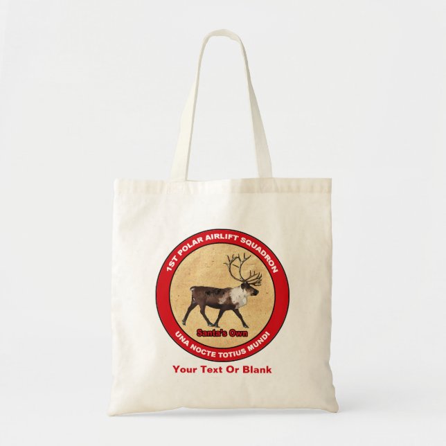 Santa's Own - 1st Polar Airlift Squadron Tote Bag (Front)