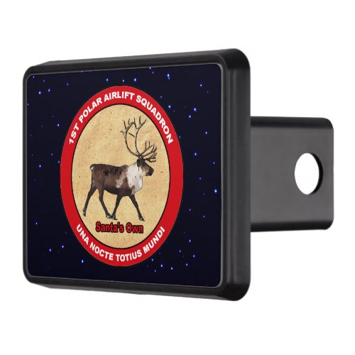 Santas Own _ 1st Polar Airlift Squadron Tow Hitch Cover
