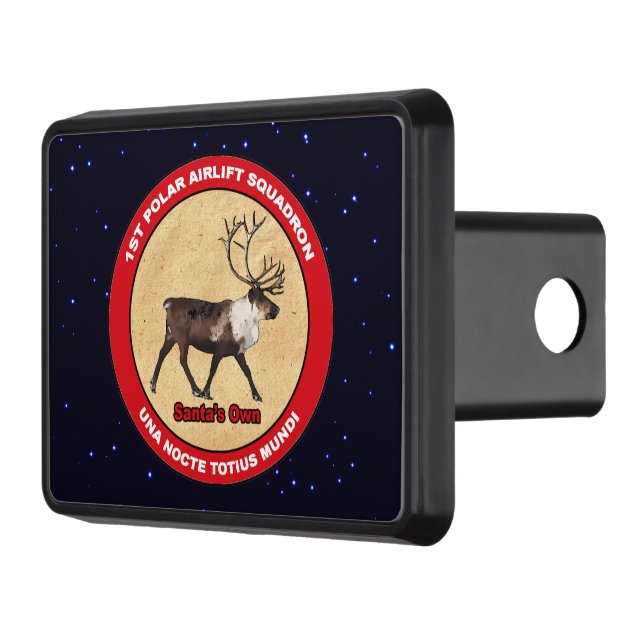Santa's Own - 1st Polar Airlift Squadron Tow Hitch Cover (Left)