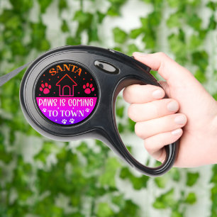Santa's paws spread joy this season! retractable pet leash 