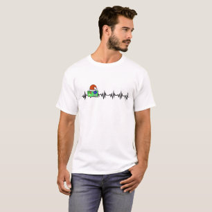 Santa's Radio & Hat Frequency Line T-shirt