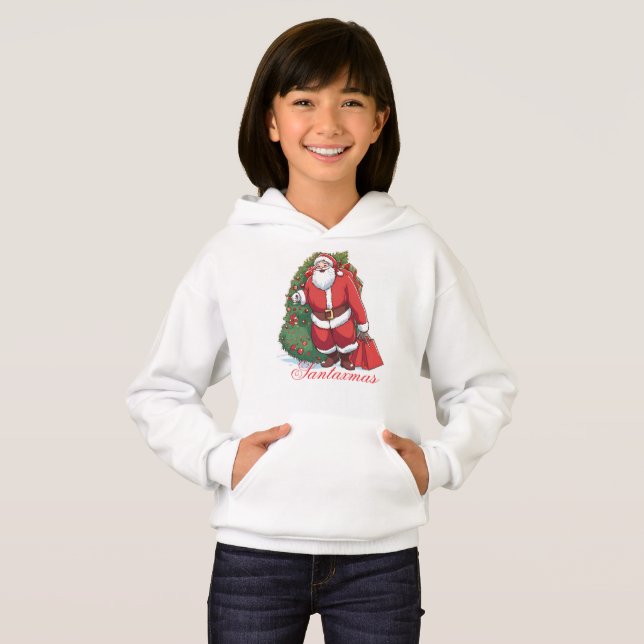 Santa's Ready for Christmas Hoodie (Front Full)