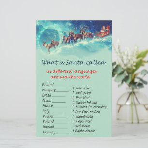Santa's reindeer christmas around the world game