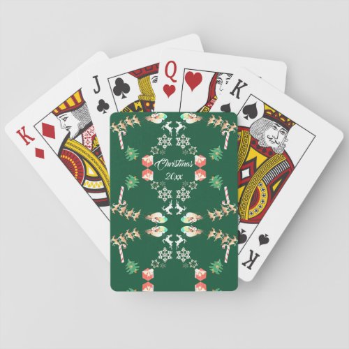 Santas Reindeer Classic Playing Cards