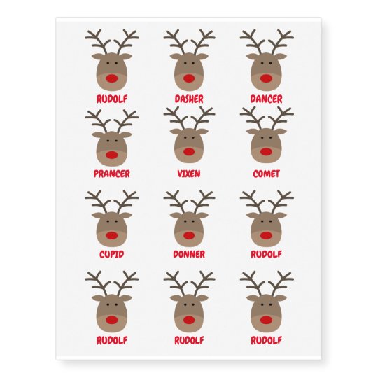 Best Templates: Reindeer Names In Order