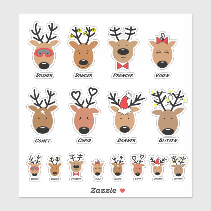 santas reindeer images